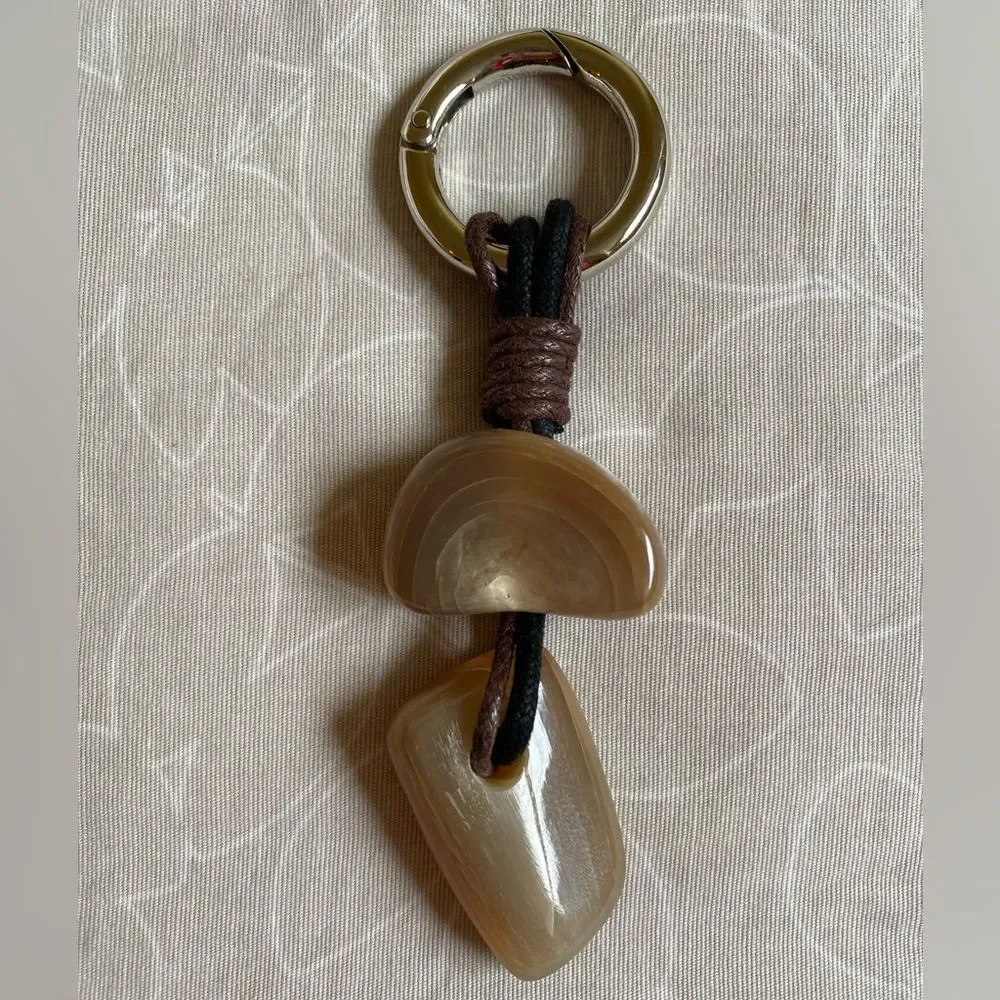 NEW Eco-Friendly Key Chain Handmade South American Artisans Unisex Neutral Gift